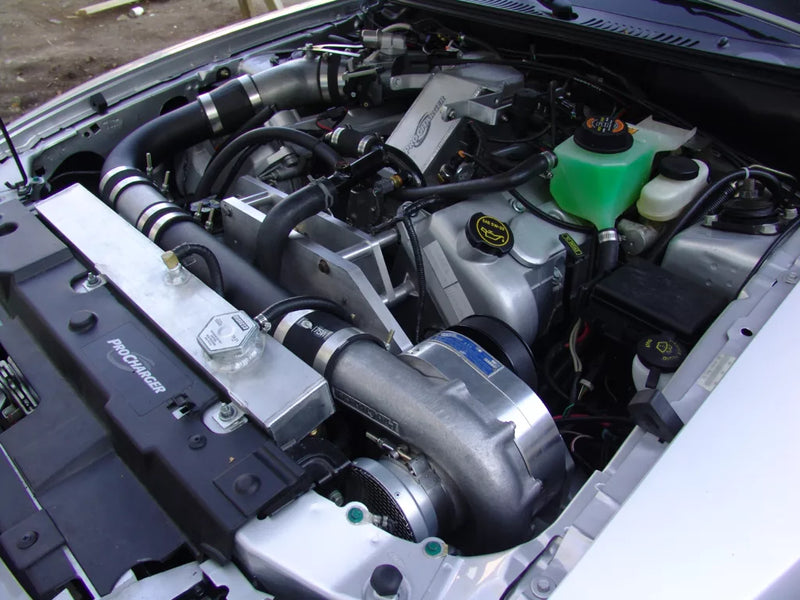 ProCharger installation on a Mustang GT 4.6L 2V; application reference