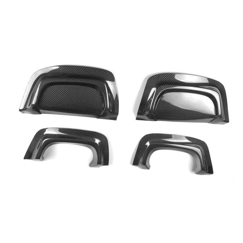 JDMuscle 15-21 WRX/STI Carbon Fiber Exhaust Trim Covers / Exhaust Hole Delete