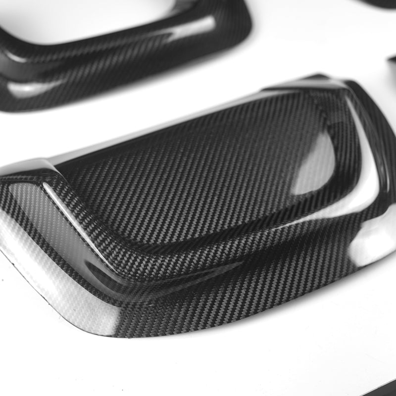 JDMuscle 15-21 WRX/STI Carbon Fiber Exhaust Trim Covers / Exhaust Hole Delete