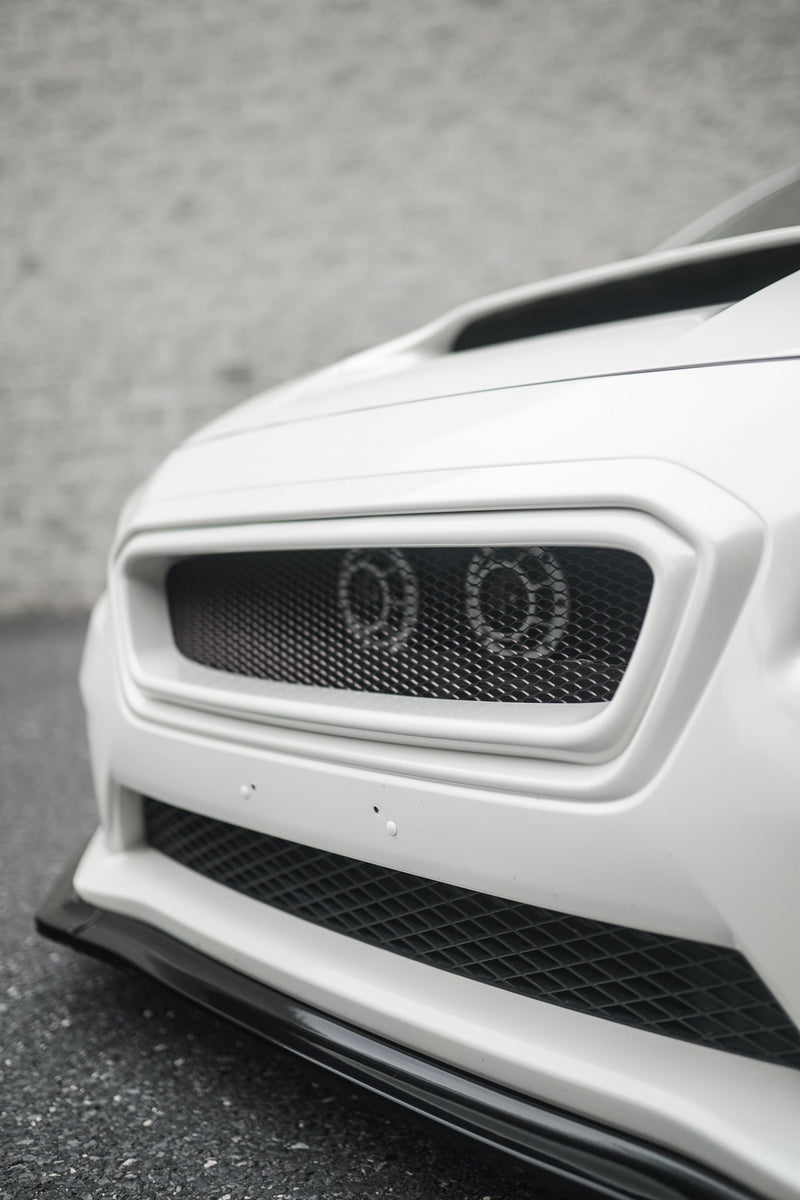 JDMuscle 15-17 WRX/STI Front Bumper Grille  | Paint Matched / Gloss Black CS Style