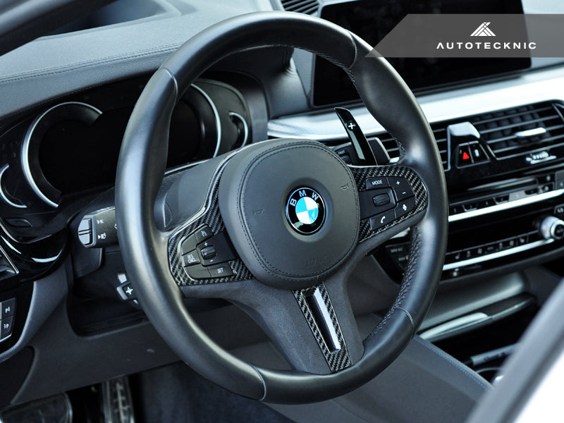 AutoTecknic Carbon Alcantara Steering Wheel Trim - F97 X3M | F98 X4M