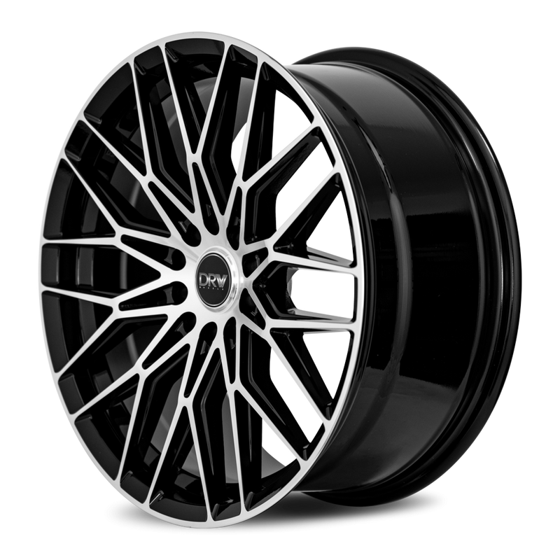 DRW Wheels D21 17x7.5 5x100/114.3 38 73.1 Gloss Black Machine Face