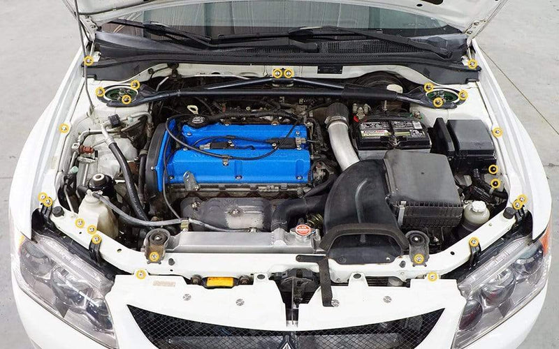 Dress Up Bolts Stage 1 Titanium Hardware Engine Bay Kit - Mitsubishi Evo VIII