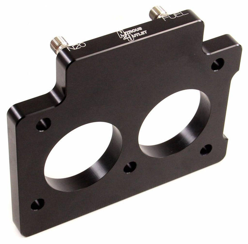 Nitrous Outlet GM 58mm LT1/TPI Plate System - Gas/E85 (5-55psi)(50-200HP)(15lb Bottle)