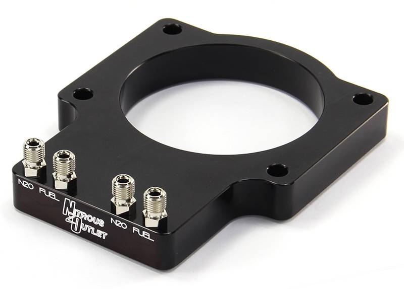 Nitrous Outlet GM 90mm LSX Dual Stage Plate System - Gas/E85 (5-55psi)(50-200HP)(12lb Bottle)(1997-2004 Corvette Requires Part # 00-42000)