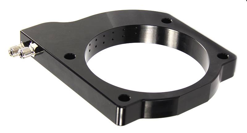 Nitrous Outlet GM 102mm MSD LS1/LS2/LS6 Atomic AirForce Intake Hard-line Plate System - Aftermarket Fuel Rails/2006-2019 Corvette Requires K-Tech Idler Pulley Kit - Gas/E85 (5-55psi)(50-200HP)(15lb Bottle)