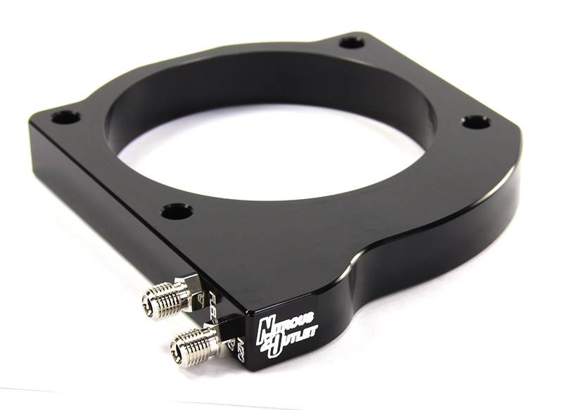 Nitrous Outlet GM 2003-2013 FAST 102mm Truck Intake Hard-line Plate System - Gas/E85 (5-55psi)(Aftermarket Fuel Rails)(50-200HP)(15lb Bottle)