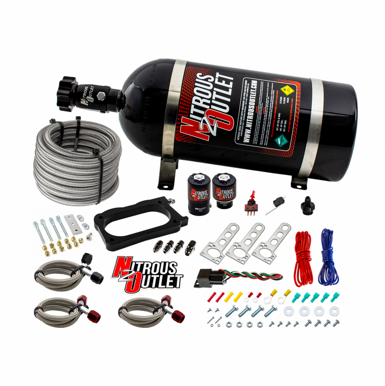 Nitrous Outlet Dodge 2003-2006 Viper Plate System - Gas/E85 (5-55psi)(50-200HP)(10lb Bottle)