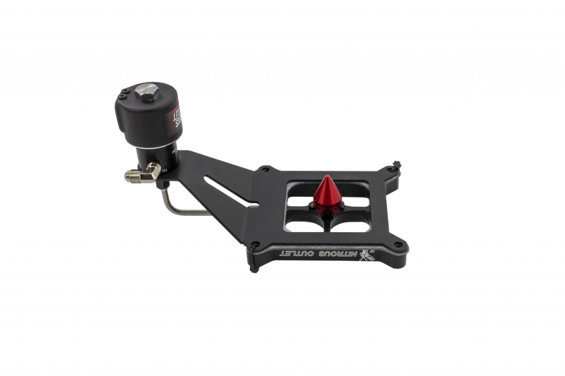 Nitrous Outlet 4150 Stinger 4 Dry Race Solenoid Forward Conversion Kit - Hard-line/.178 Trashcan Solenoid Nitrous Solenoid/Deep Break Solenoid Bracket/Solenoids Mount Upside Down - (50-600 HP)
