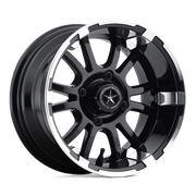 SIXER UTV 14X6.5 MACH G-BLACK -20MM