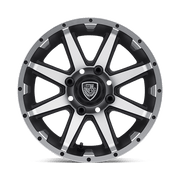 REBEL UTV 12X6 MACH MATTE BLACK -23MM
