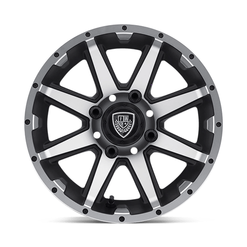 REBEL UTV 12X6 MACH MATTE BLACK -23MM
