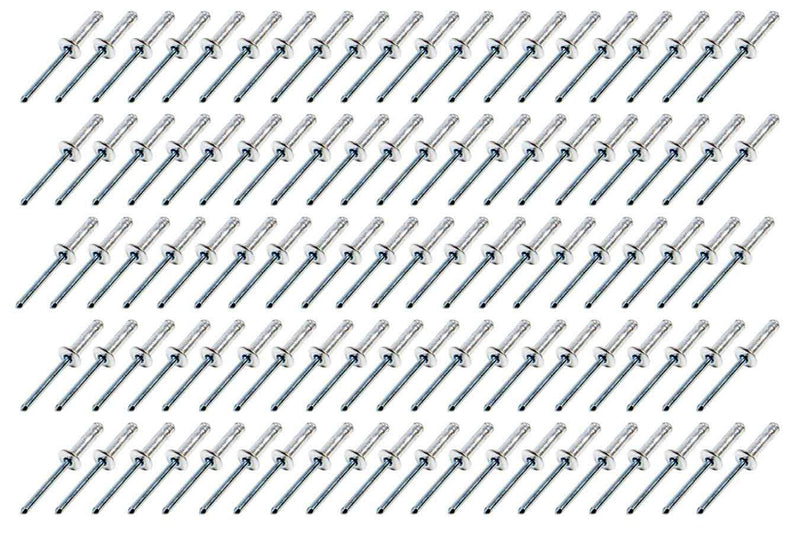 Small Head Rivet Silver 100pc 3/16in
