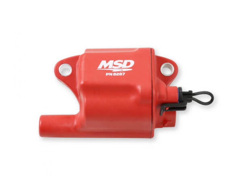 MSD Ignition Coil - Pro Power Series - GM LS2/LS7 Engines - Red - 8-Pack