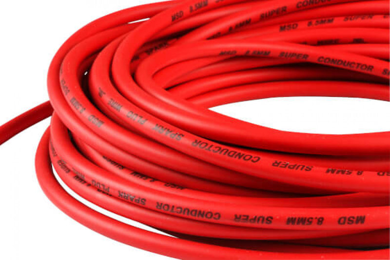 Super Conductor Spark Plug Wire, Red 8.5mm, 50 Ft