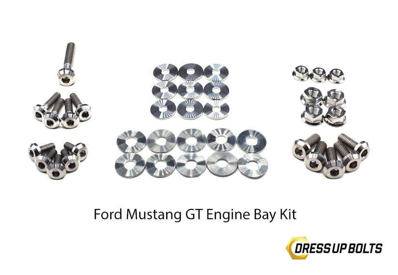 Ford Mustang GT (2015-2017) Titanium Dress Up Bolts Engine Bay Kit