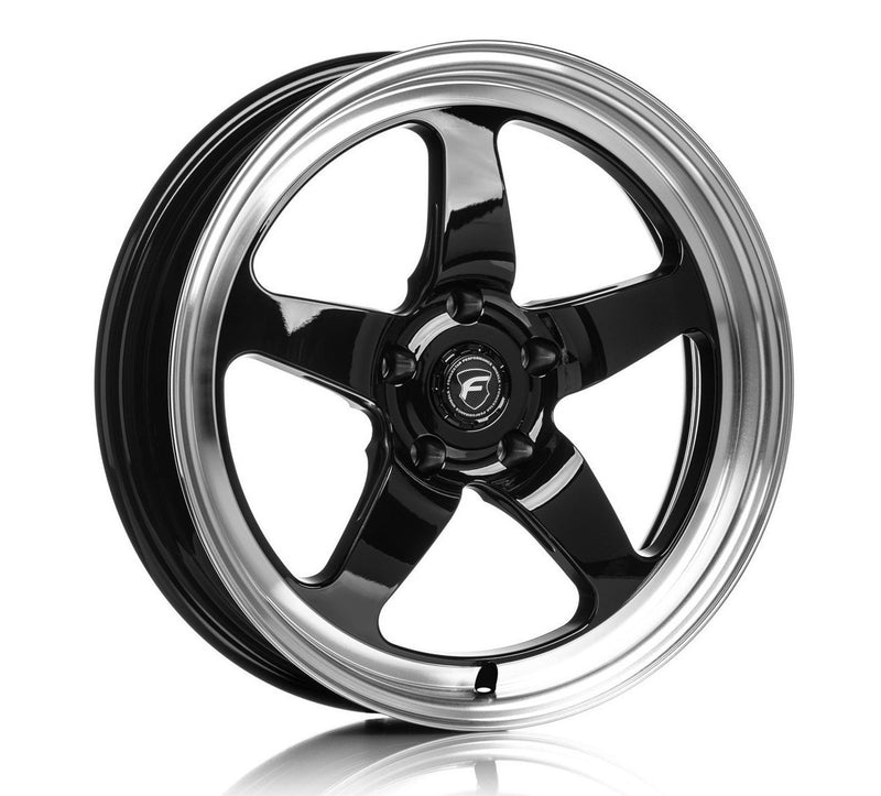 Forgestar D5 Drag 18x5.0 / 5x115 BP / ET-37 / 1.5in BS Gloss Black Wheel