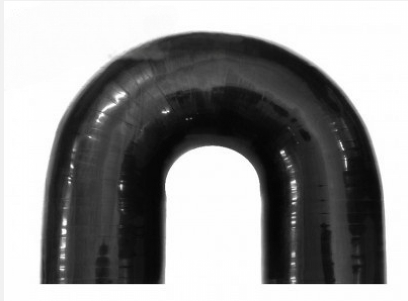 BOOST Products Silicone Elbow 180 Degrees, 1-5/8" ID, Black