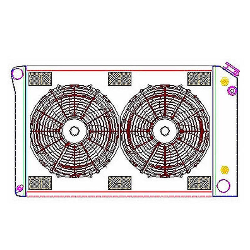 Radiator Combo Unit 1968, 1977 Chevelle 1964, 1979 Skylark GM A CU70007