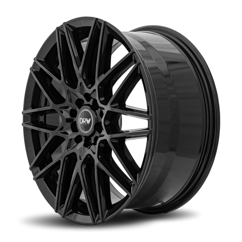 DRW Wheels D17 18x8 5x110/114.3 40 73.1 Gloss Black Machine Face