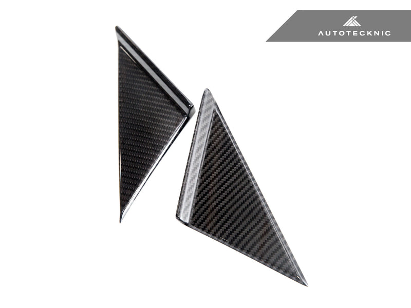 AutoTecknic Version III Dry Carbon Side Mirror Wind Deflector Set - A90 Supra 2020-Up