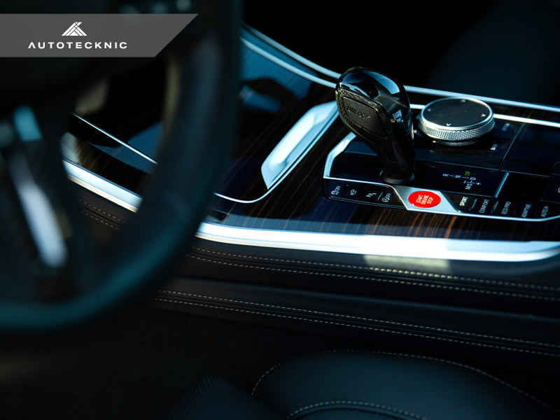 AutoTecknic Carbon Fiber Gear Selector Side Trims - G01 X3 LCI | G02 X4 LCI