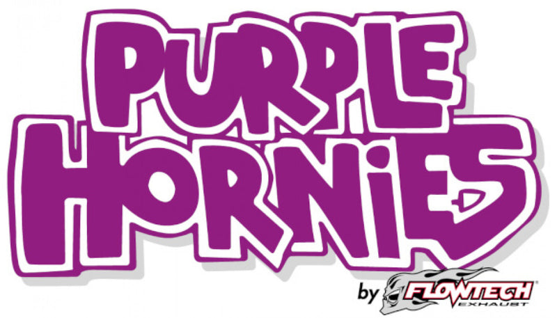 Flowtech Muff - Purple Hornie 2.25" In/Out Exhaust Muffler