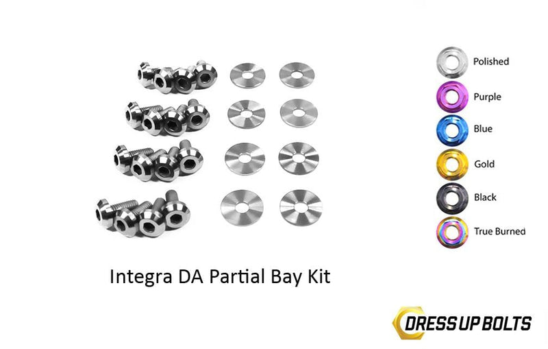 Acura Integra DA (1989-1993) Titanium Dress Up Bolts Partial Engine Bay Kit