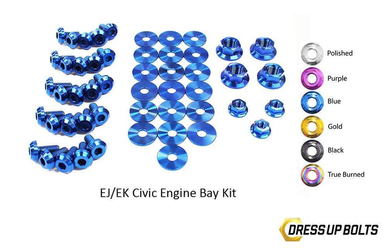 Honda Civic EK/EJ (1996-2000) Titanium Ti Dress Up Bolts Engine Bay Kit