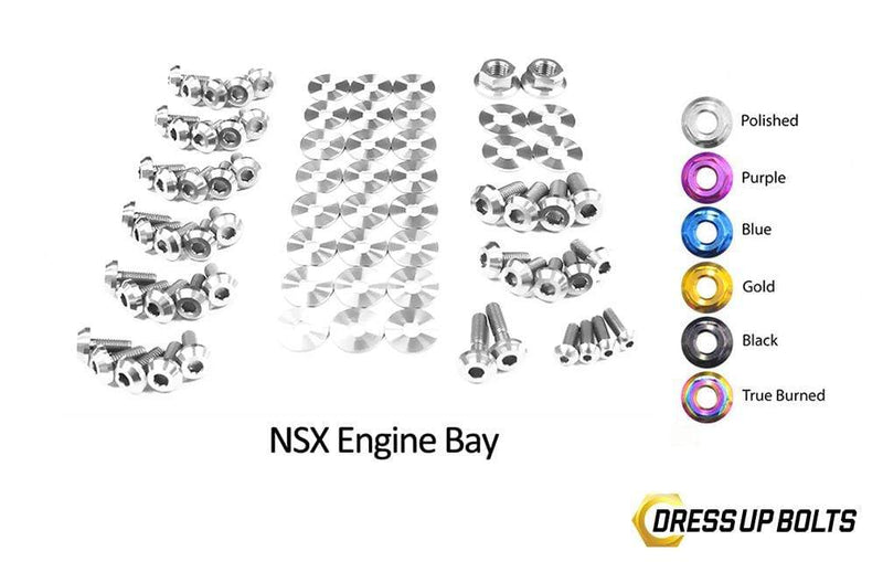 Acura NSX (1990-2005) Titanium Dress Up Bolts Engine Bay Kit