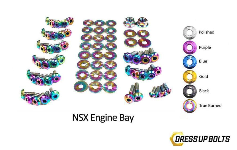 Acura NSX (1990-2005) Titanium Dress Up Bolts Engine Bay Kit