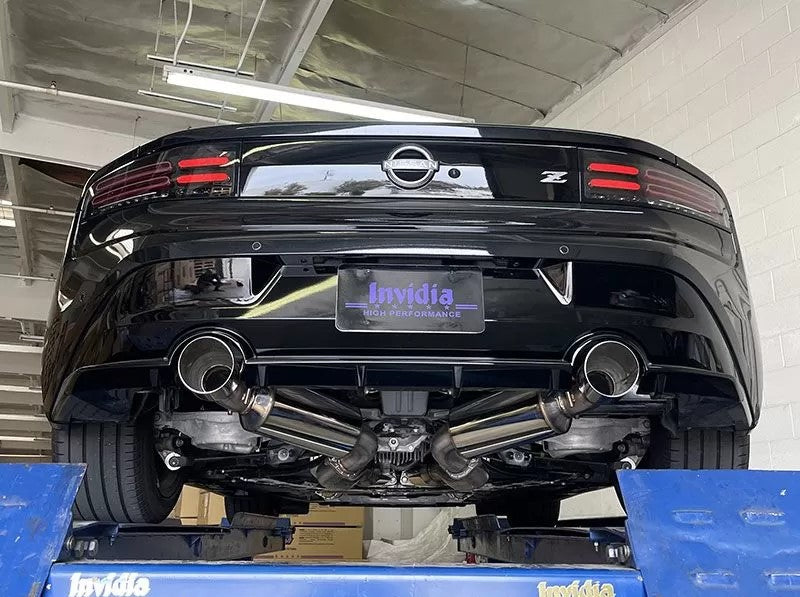Invidia [2022+ Nissan Z] 70mm Gemini Cat Back Exhaust - Rolled TI Tips | HS22N4Z7GM1RTL