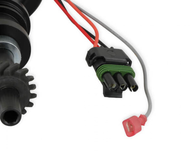 MSD Ready-to-Run Black Marine Distributor Ford 351C-460, Steel Gear