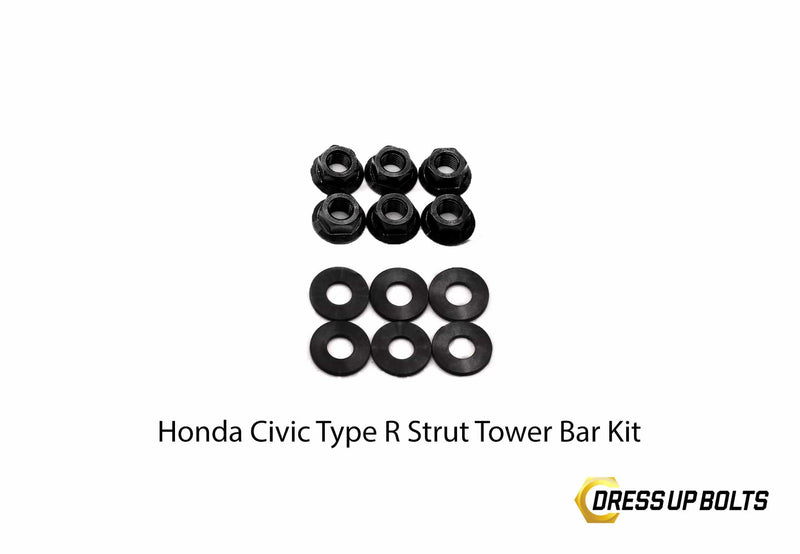 Dress Up Bolts Titanium Hardware Strut Tower Kit - Honda Civic Type R (2017-2021)