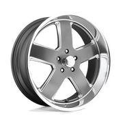 US Mags U118 20x8 5X4.75 Matte Gunmetal wheel - view 2