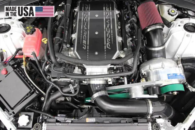 ProCharger Camaro ZL1 LT4 installation with replacement intake manifold; reference configuration, selected equipment and finishes may differ