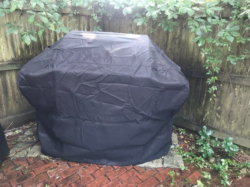 BBQ Grill Cover (Waterproof Black Professional Grade)
