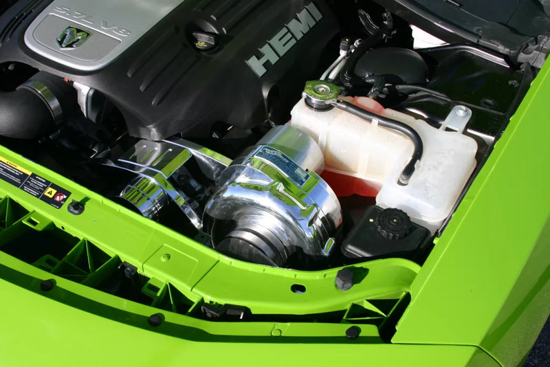 ProCharger Dodge Charger 5.7L installation with optional polished components; vehicle and engine not included