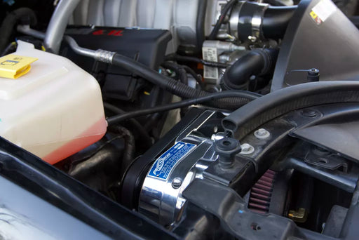 ProCharger Jeep Grand Cherokee SRT8 6.1L HO installation with optional polished finish; vehicle and engine not included
