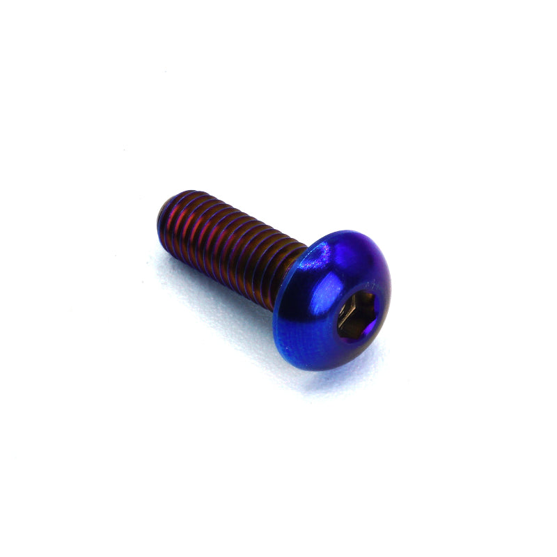 Dress Up Bolts Titanium Hardware Steering Wheel Kit - Button Head Design