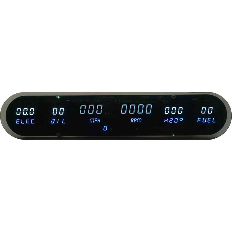 LED Digital Six Gauge Panel Kit w/White LED
