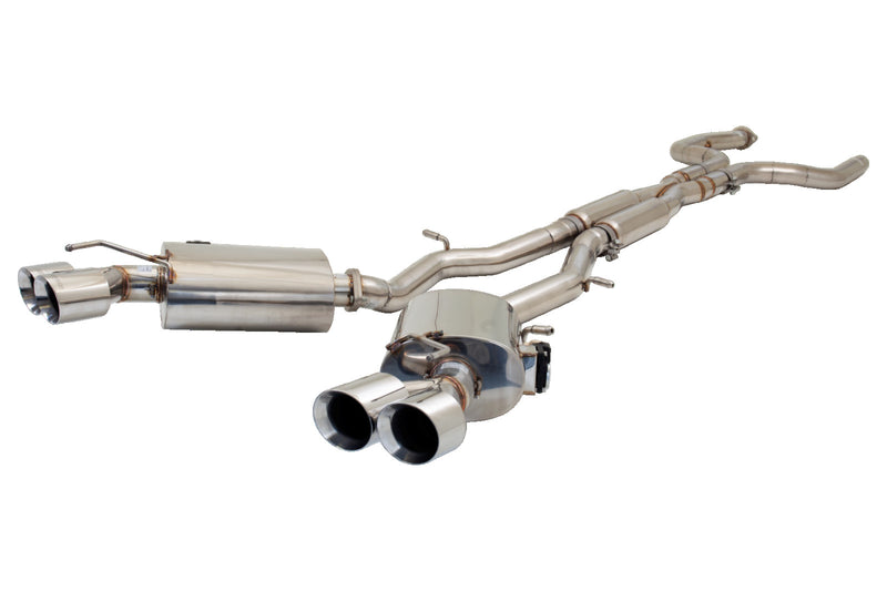 XForce Chevrolet Camaro SS / LT1 / ZL1 2016+ Twin 3" Stainless Steel Cat Back System with Dual Varex Rear Mufflers with single tips