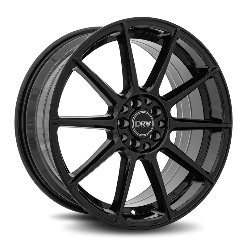 DRW Wheels D10 18x8 5x108/114.3 40 73.1 Gloss Black