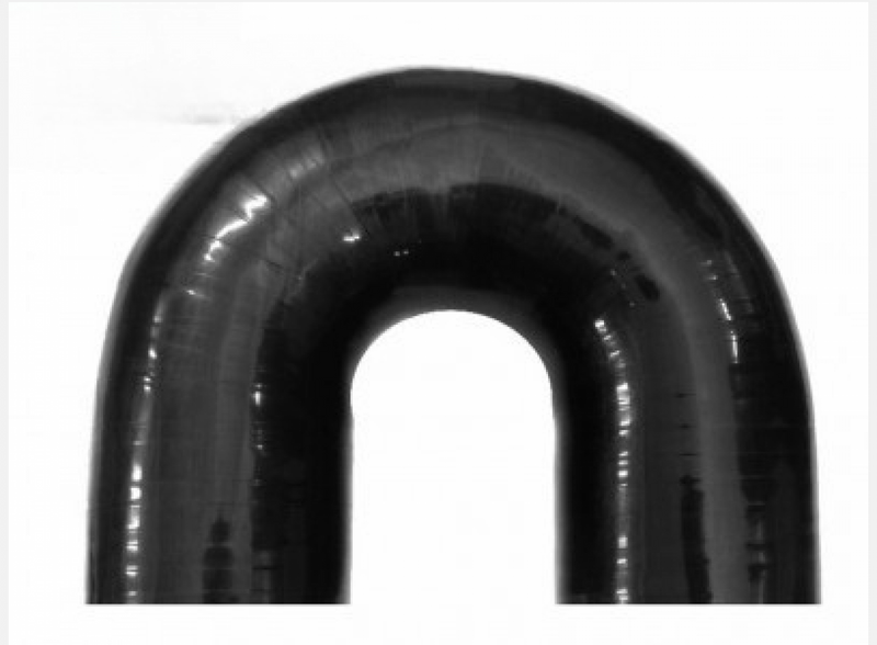 BOOST Products Silicone Elbow 180 Degrees, 1-3/8" ID, Black