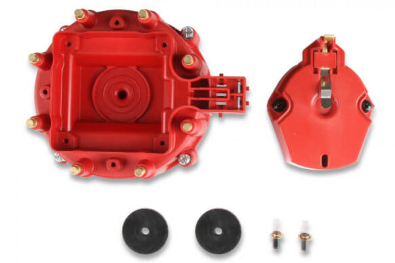 MSD Distributor Cap and Rotor - GM HEI - Red