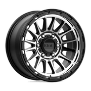 KM542 17X8.5 6X5.5 S-BLK MACH 00MM