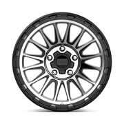 KM542 17X9 5X5.0 S-BLK MACH -12MM