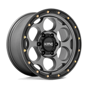 KM541 17X9 6X5.5 S-GRY BLK-LP -12MM