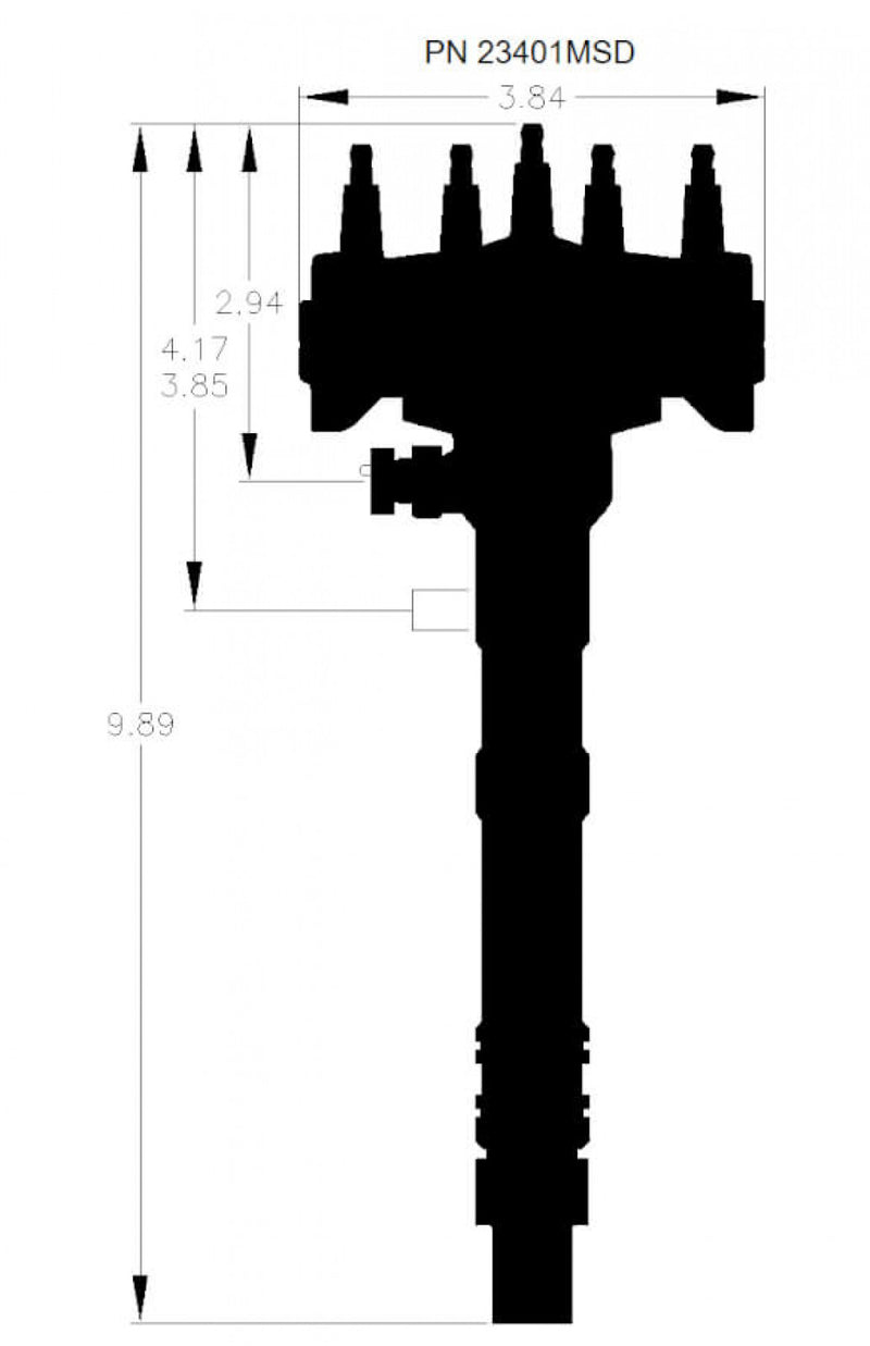 Chevy Crank Trigger Distributor with adjustable Cam Sync Pick-up