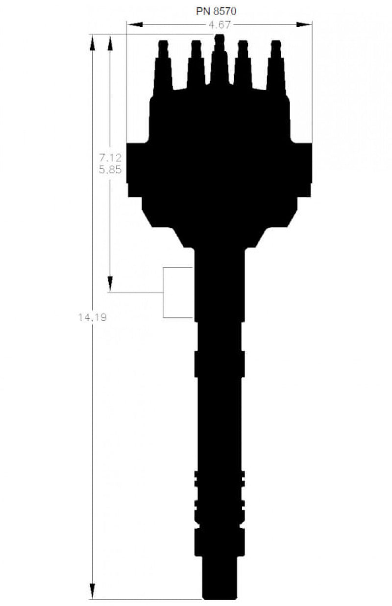 Chevy Pro-Billet Small Diameter V8 Distributor